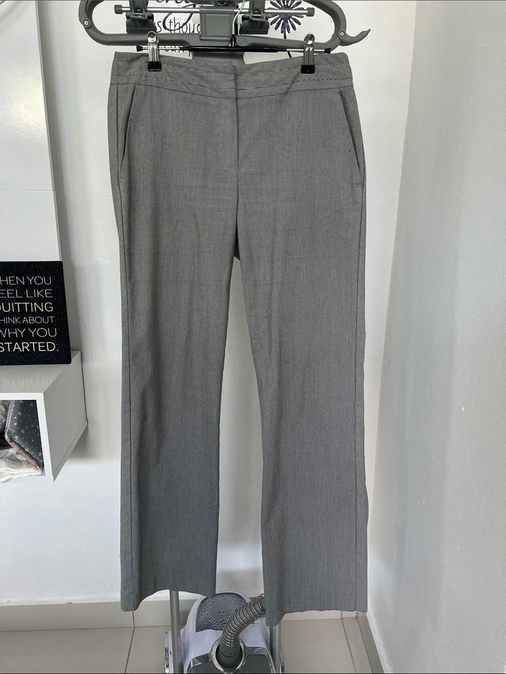 Sharagano Women’s Gray Dress Pants - Straight Leg